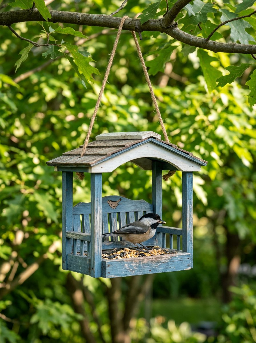 Swing Bird Feeder - 25 Pallet Bird Feeder Ideas