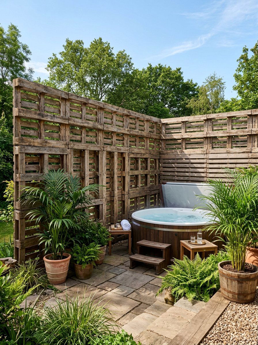 Tall Pallet Fence For Privacy - 25 Pallet Fence for Backyard Ideas