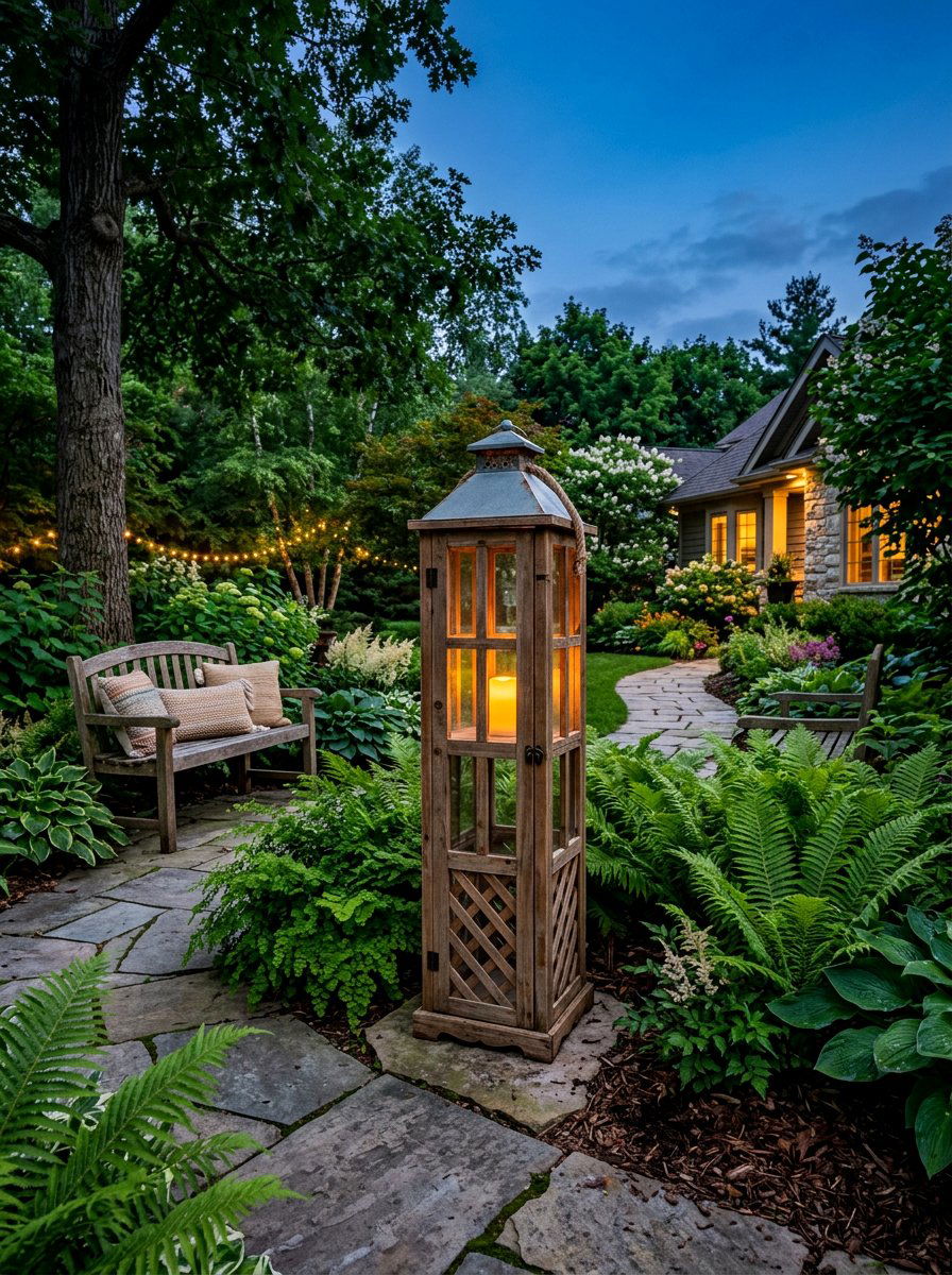 Tall Pallet Lantern - 25 Pallet Lantern for Garden Ideas