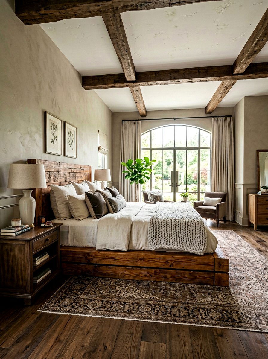 Tall three layer pallet bed frame - 25 Pallet bed ideas for master bedroom