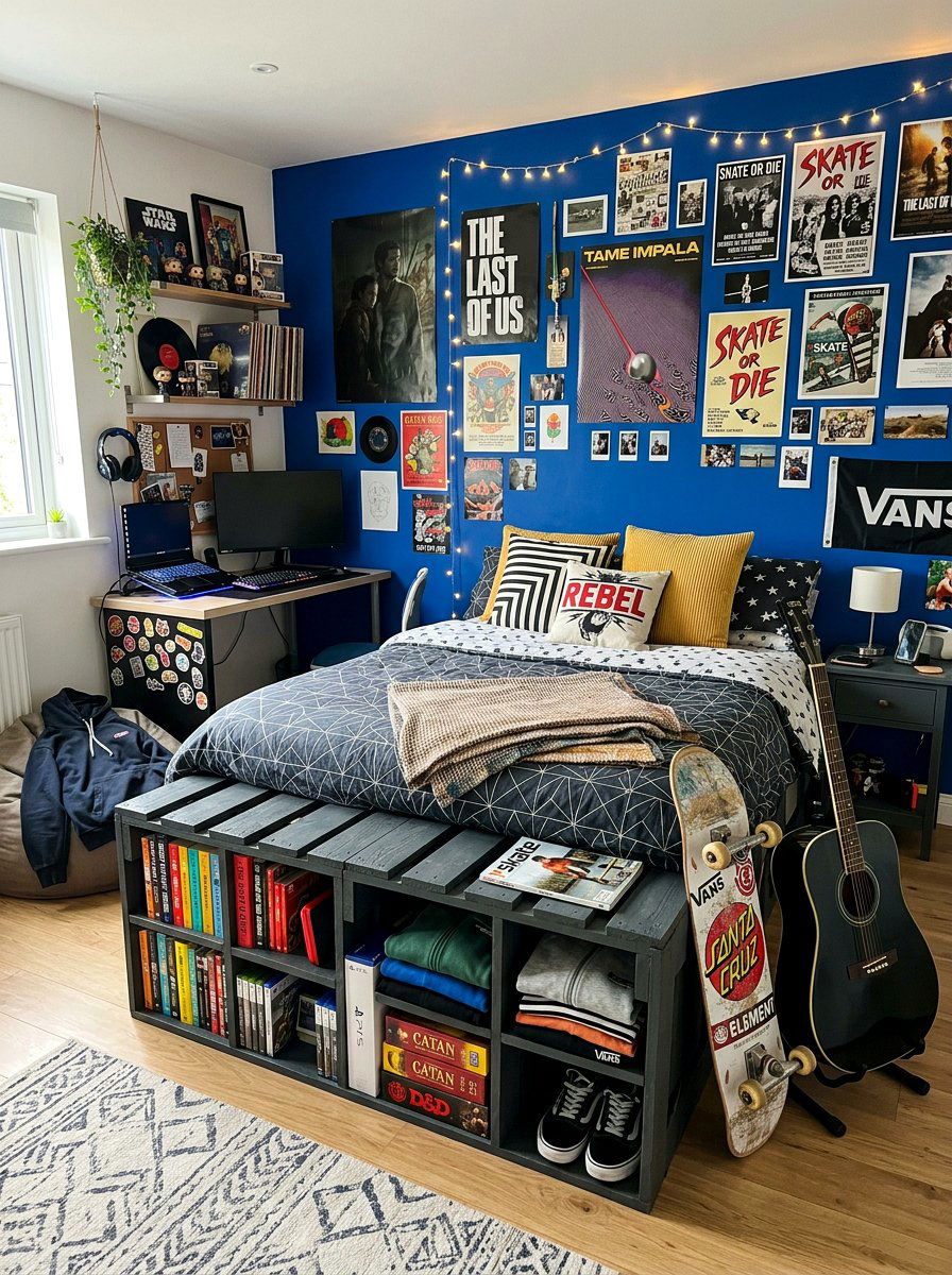 Teenage Bedroom Pallet Bed - 25 Pallet Bed with Storage ideas