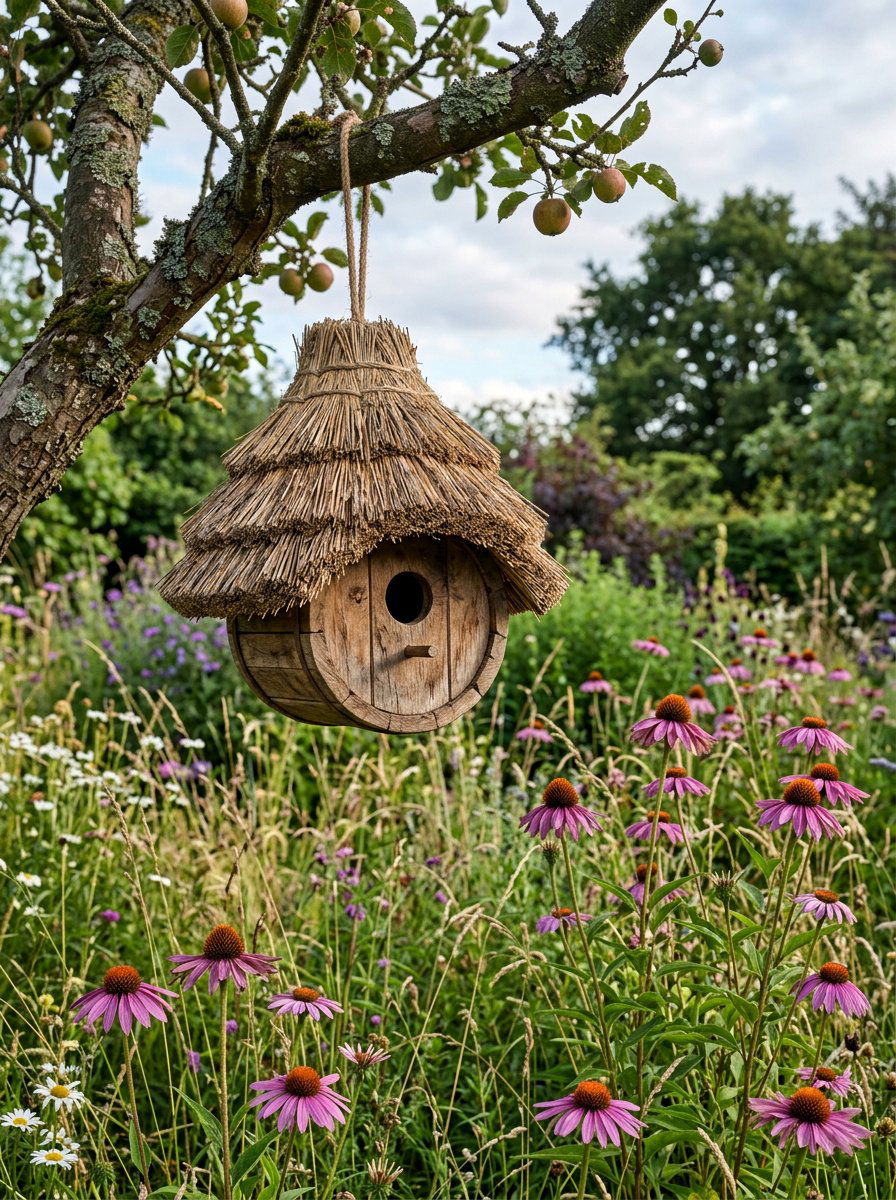 Thatch Roof Bird House - 25 unique bird houses