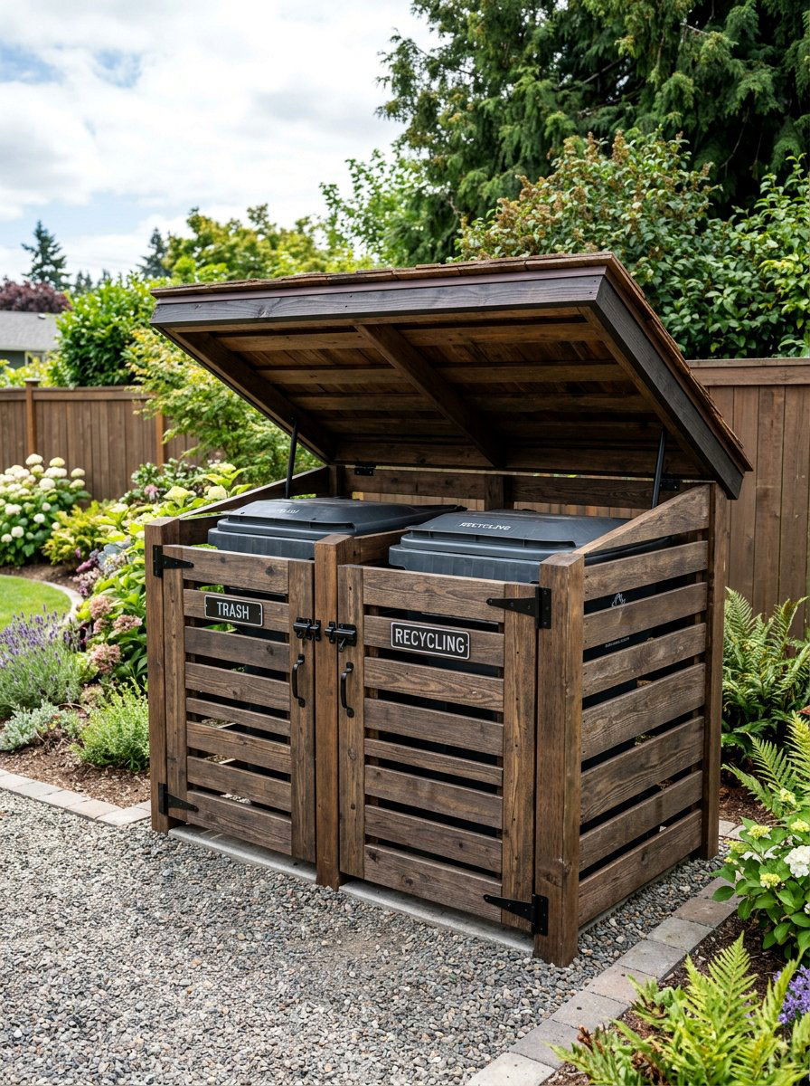 Trash Can Shed - 25 Pallet Garden Shed Ideas