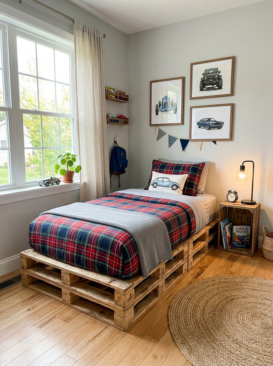 Twin pallet bed boy - 25 Pallet bed ideas for boys room