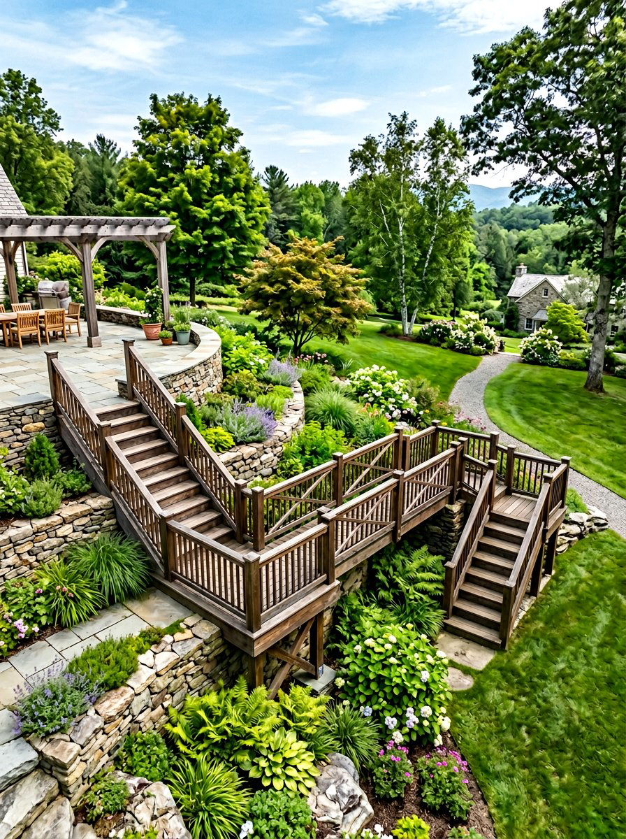 Two Tier Bridge - 25 Pallet Bridge for Garden Ideas