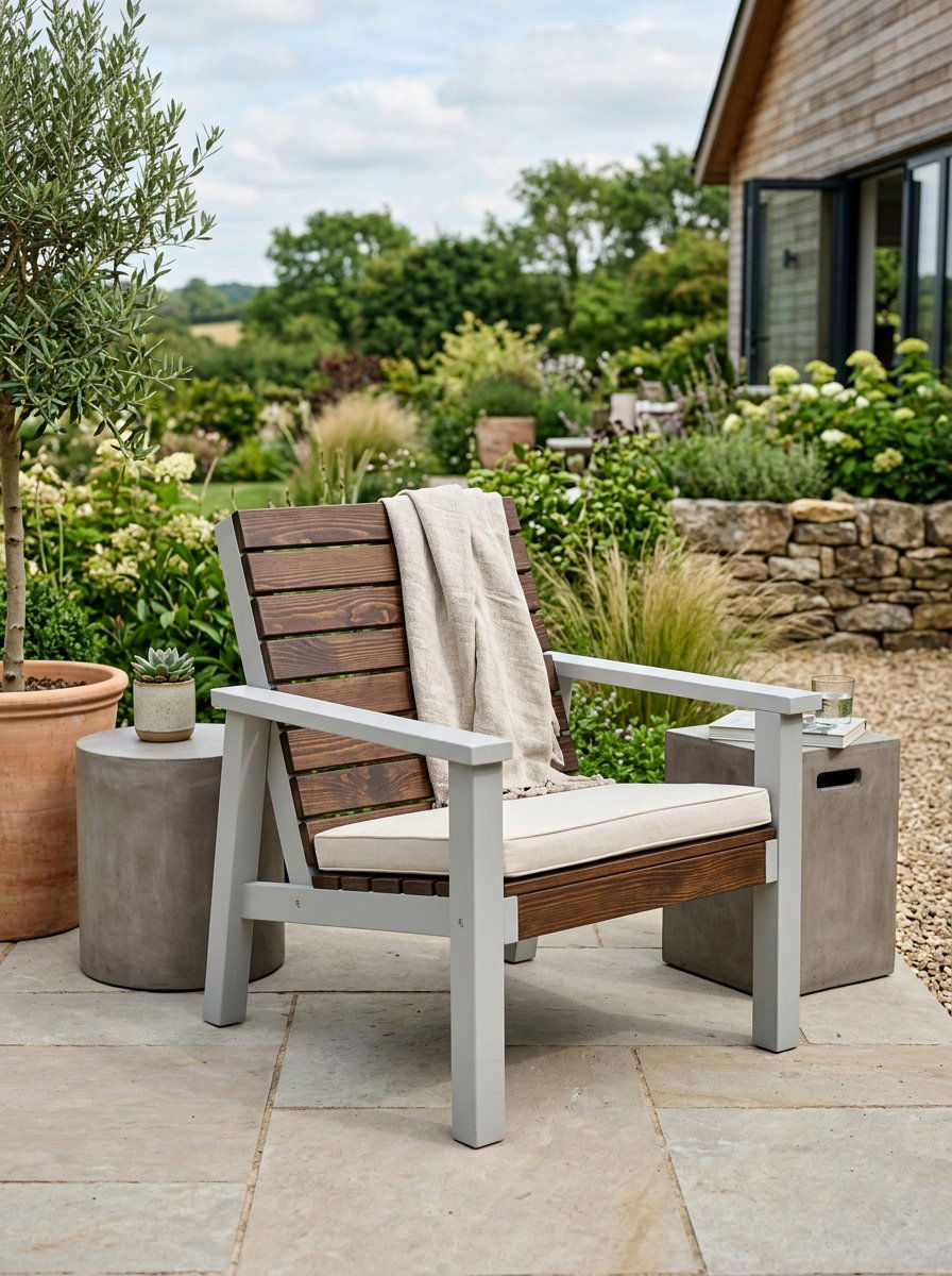 Two Tone Pallet Chair - 25 Pallet Adirondack Chair Ideas