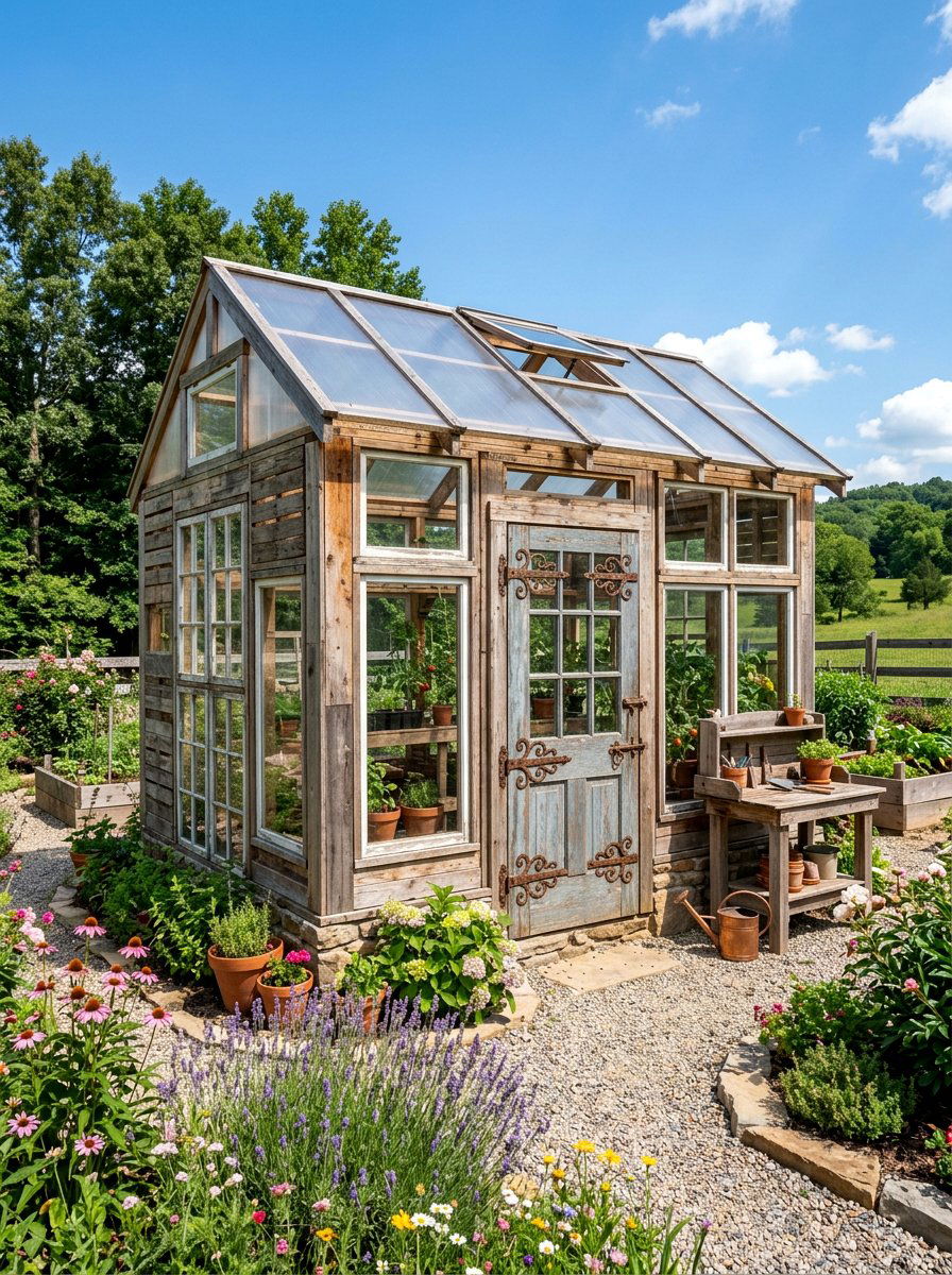 Upcycled Pallet Greenhouse - 25 Pallet Greenhouse Frame Ideas