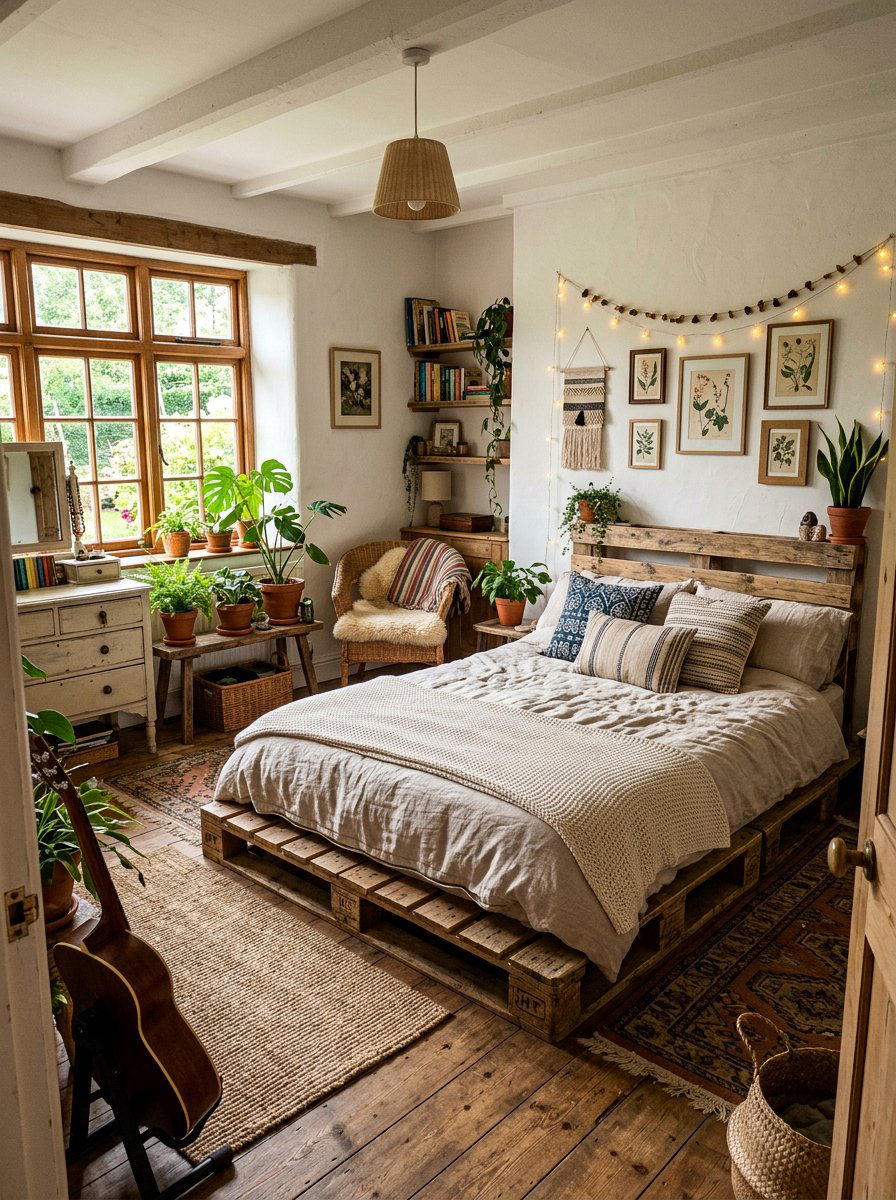 Upcycled pallet bed - 25 Twin pallet bed ideas