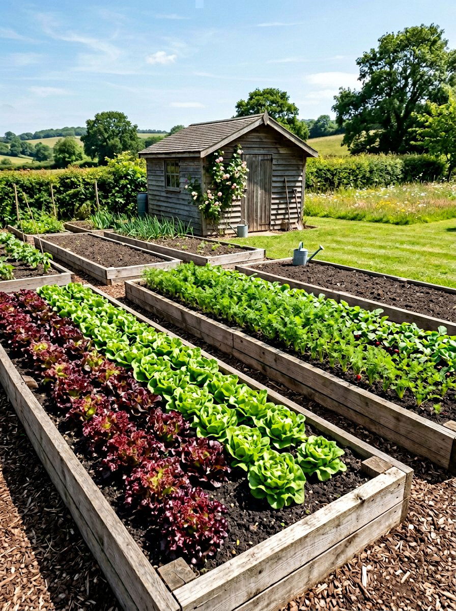 Vegetable Patch Pallet Border - 25 Pallet Retaining Wall Ideas