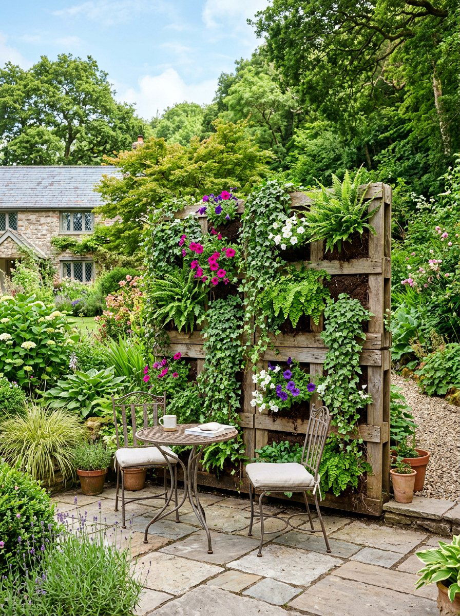 Vertical Garden Pallet Wall - 25 Pallet Retaining Wall Ideas