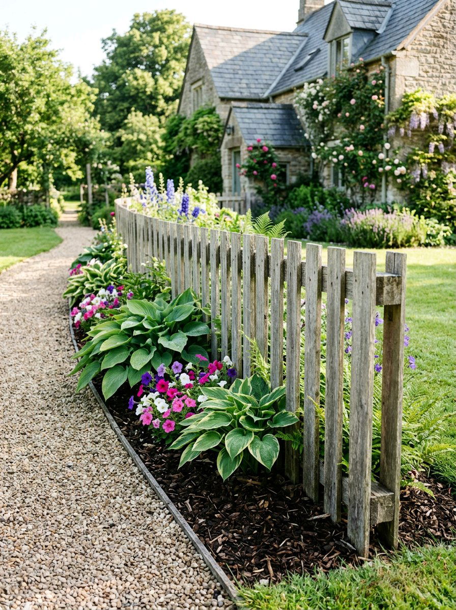 Vertical Pallet Board - 25 Pallet Garden Edging Ideas