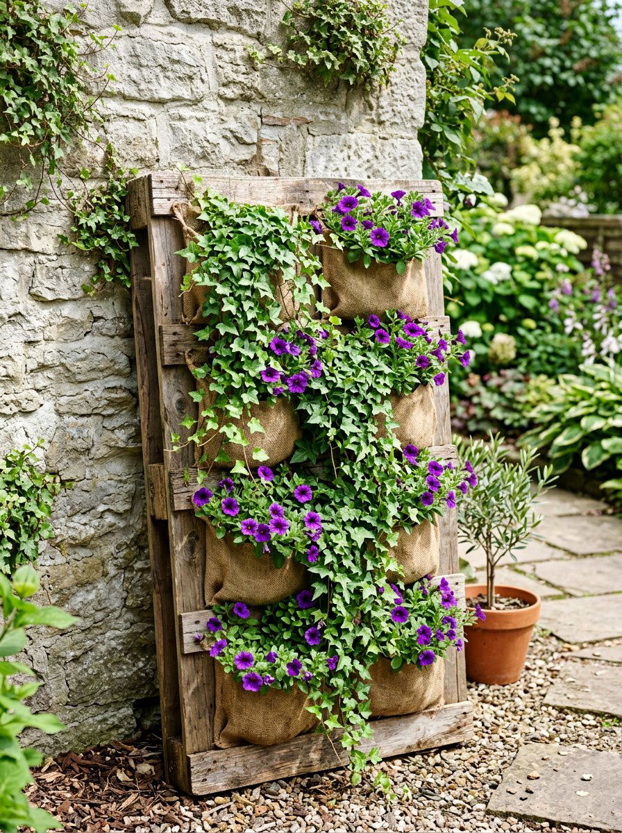 Vertical Pallet Planter - 25 Pallet Trellis for Climbing Plants Ideas
