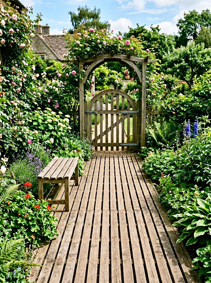 Vertical Slat Pallet Floor - 25 Pallet Patio Flooring Ideas