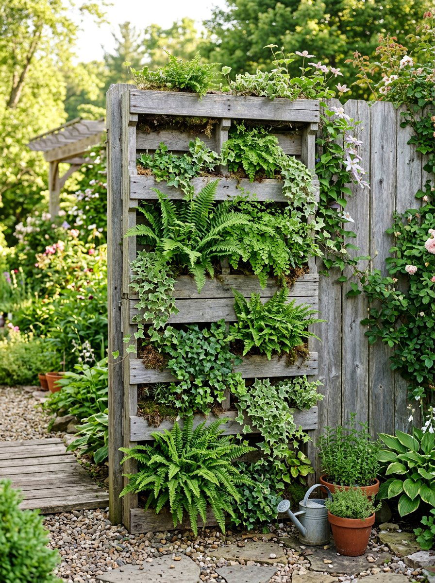 Vertical pallet garden - 25 Pallet Tiered Planter Ideas