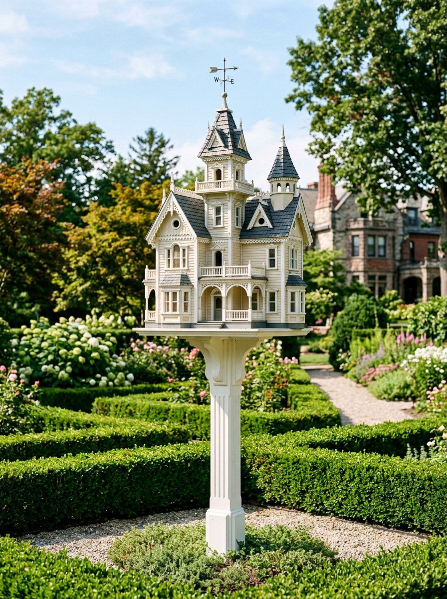 Victorian mansion birdhouse - 25 unique birdhouse designs