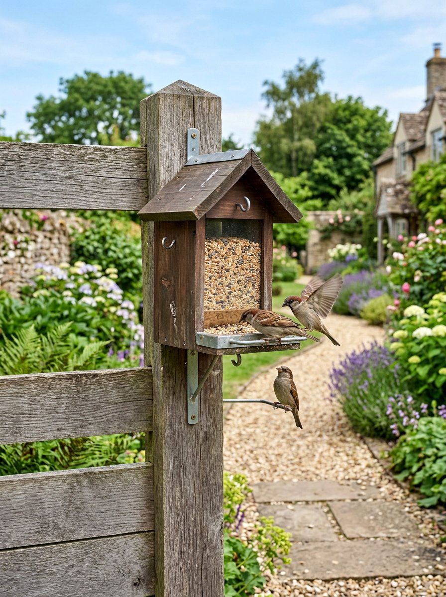 Wall Mounted Bird Feeder - 25 Pallet Bird Feeder Ideas