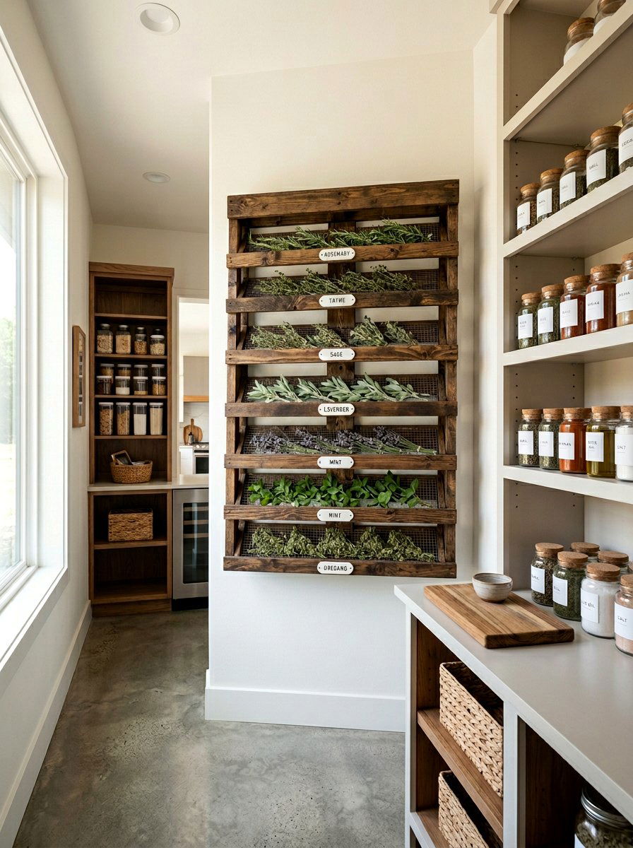 Wall Mounted Pallet Dryer - 25 Pallet Herb Drying Rack Ideas