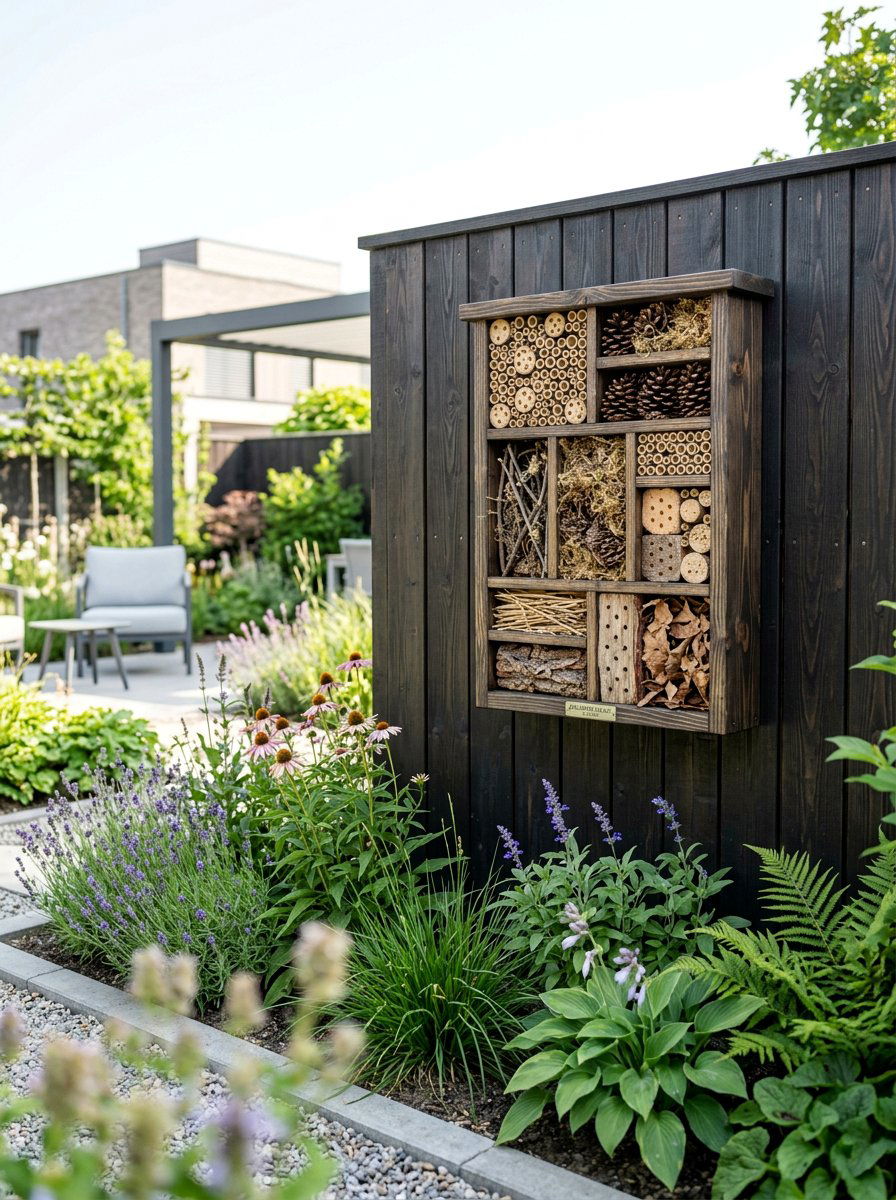 Wall mounted insect shelter