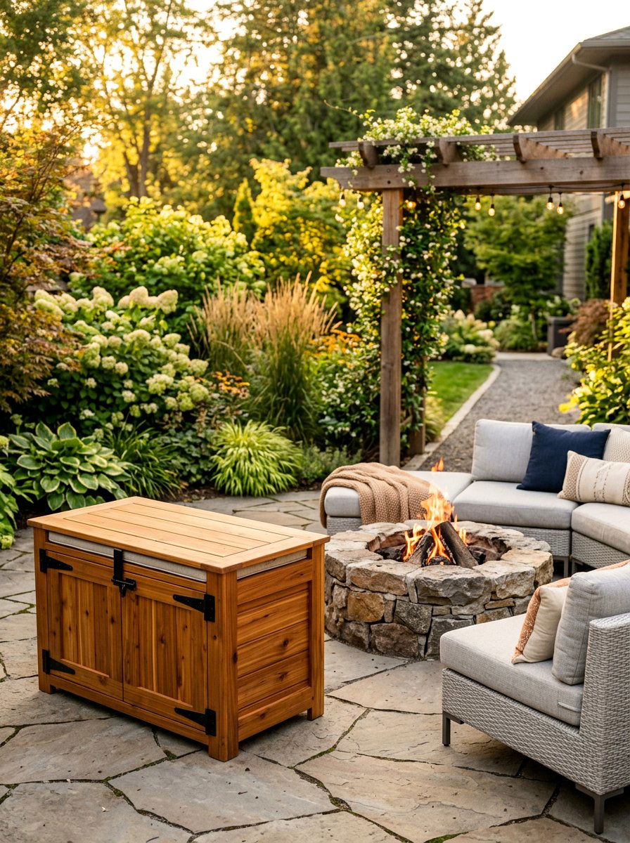 Waterproof Outdoor Cushion Storage - 25 Pallet Outdoor Storage Box Ideas