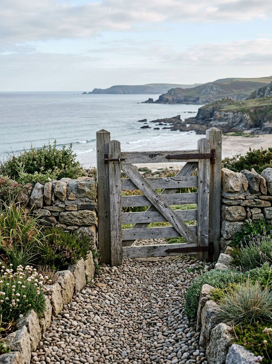 Weathered gray pallet gate - 25 Pallet Garden Gate Ideas