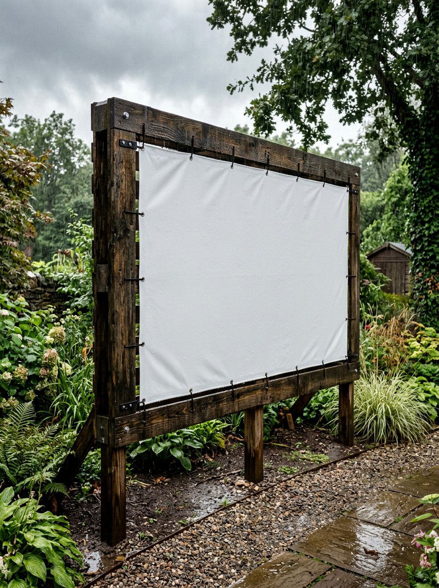 Weatherproof Outdoor Movie Screen Pallet - 25 Pallet Outdoor Movie Screen Ideas