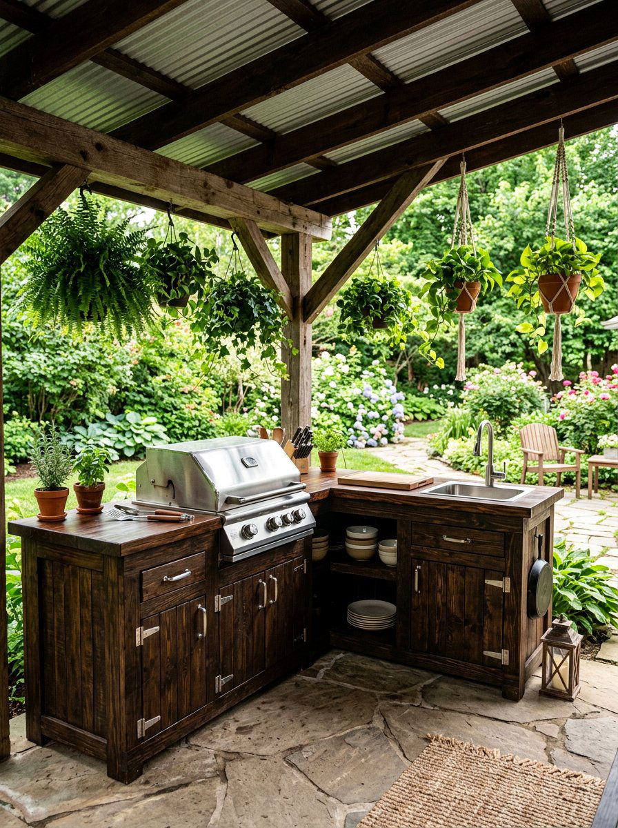 Weatherproof Pallet Kitchen - 25 Pallet Outdoor Kitchen Island Ideas