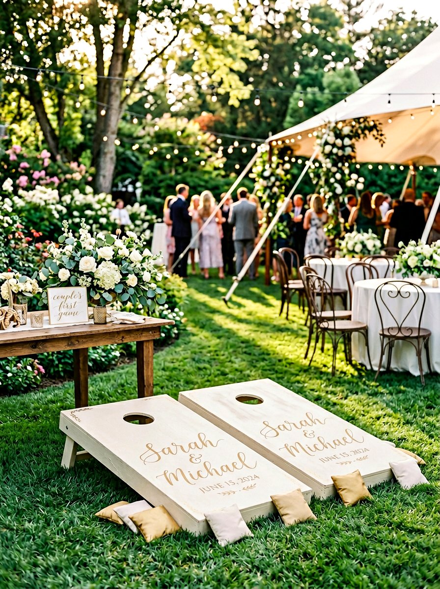 Wedding Personalized Pallet Cornhole - 25 Pallet Cornhole Game Board Ideas