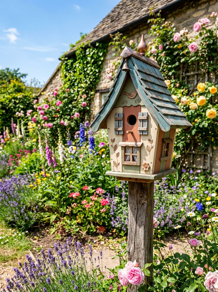 Whimsical Birdhouse - 25 Pallet Birdhouse Ideas