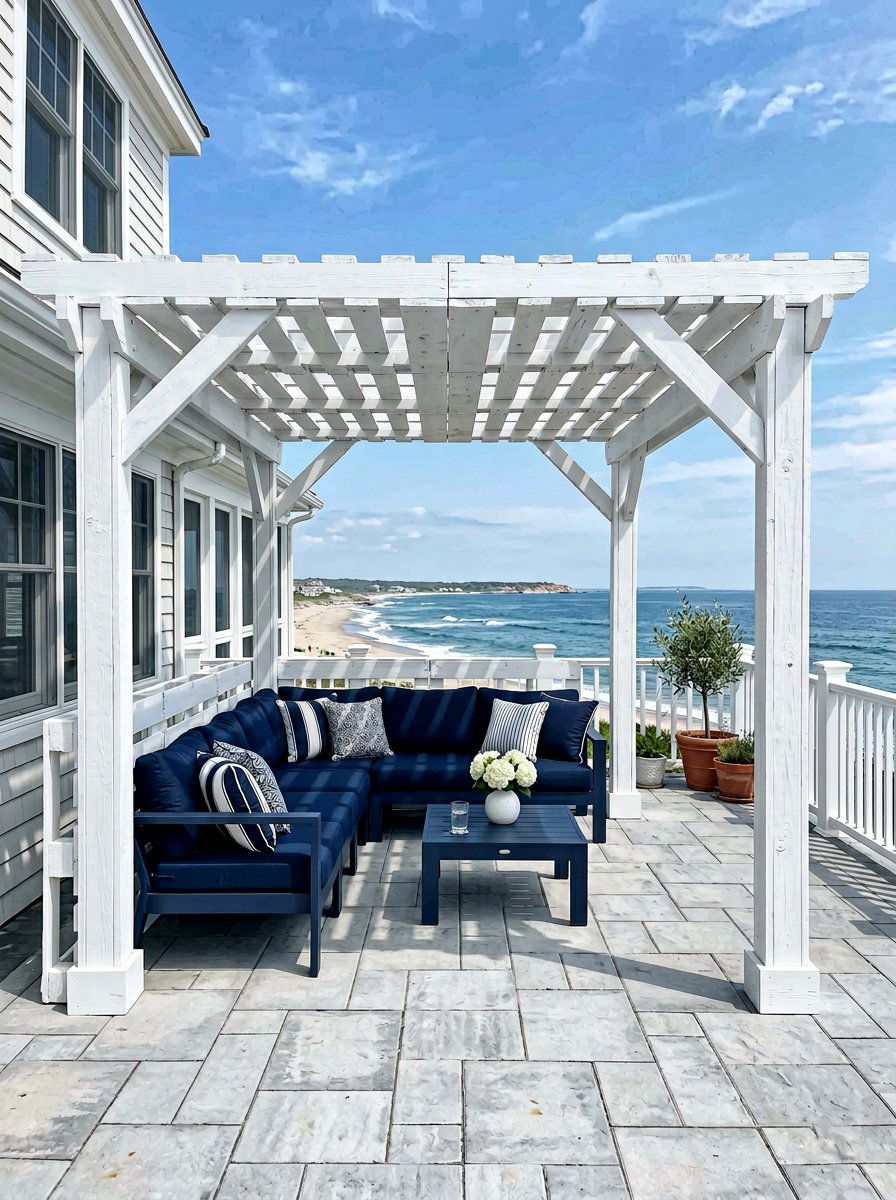 White Pallet Pergola - 25 Pallet Pergola Ideas