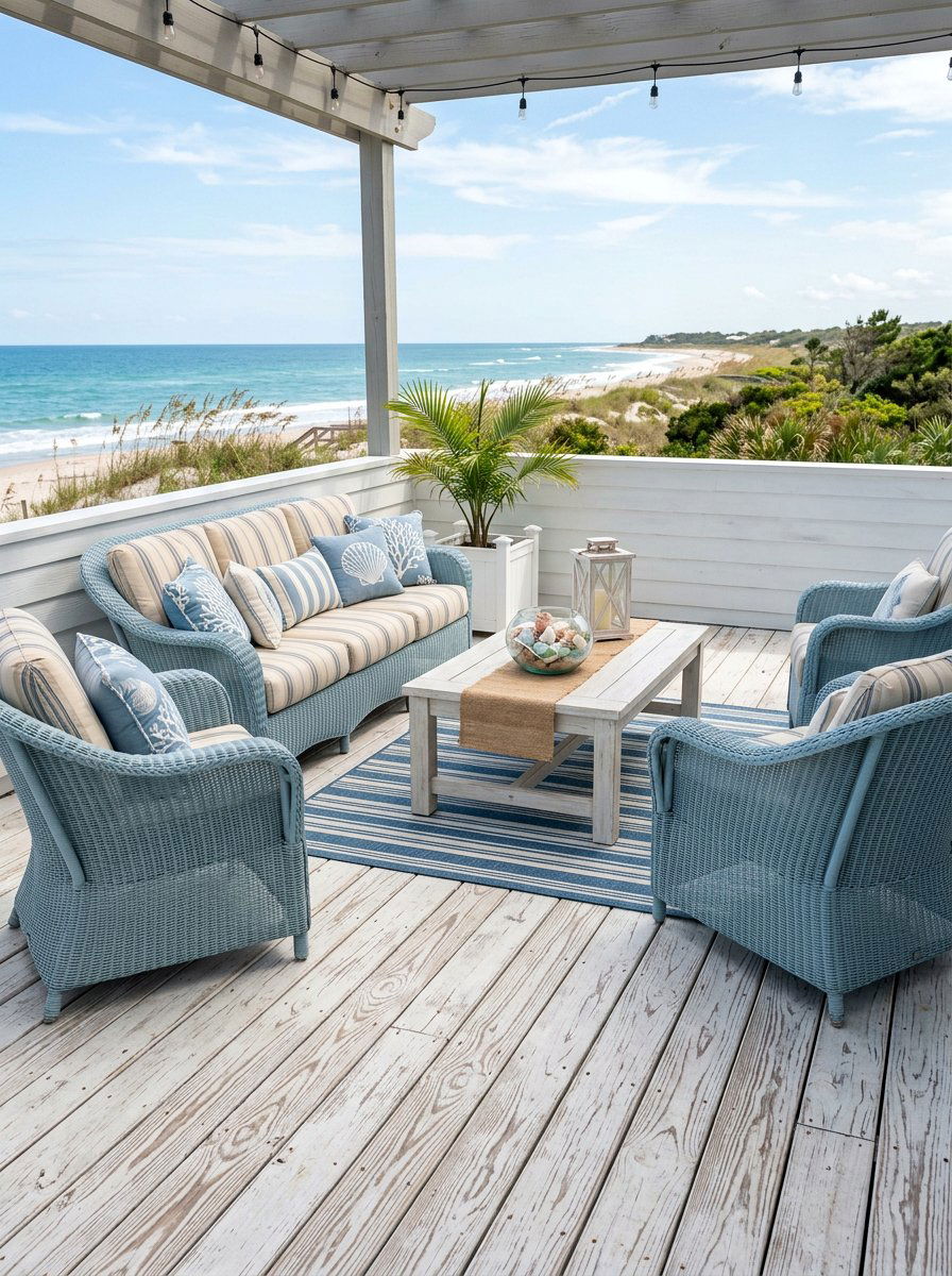 White Wash Wood Patio - 25 Pallet Patio Flooring Ideas