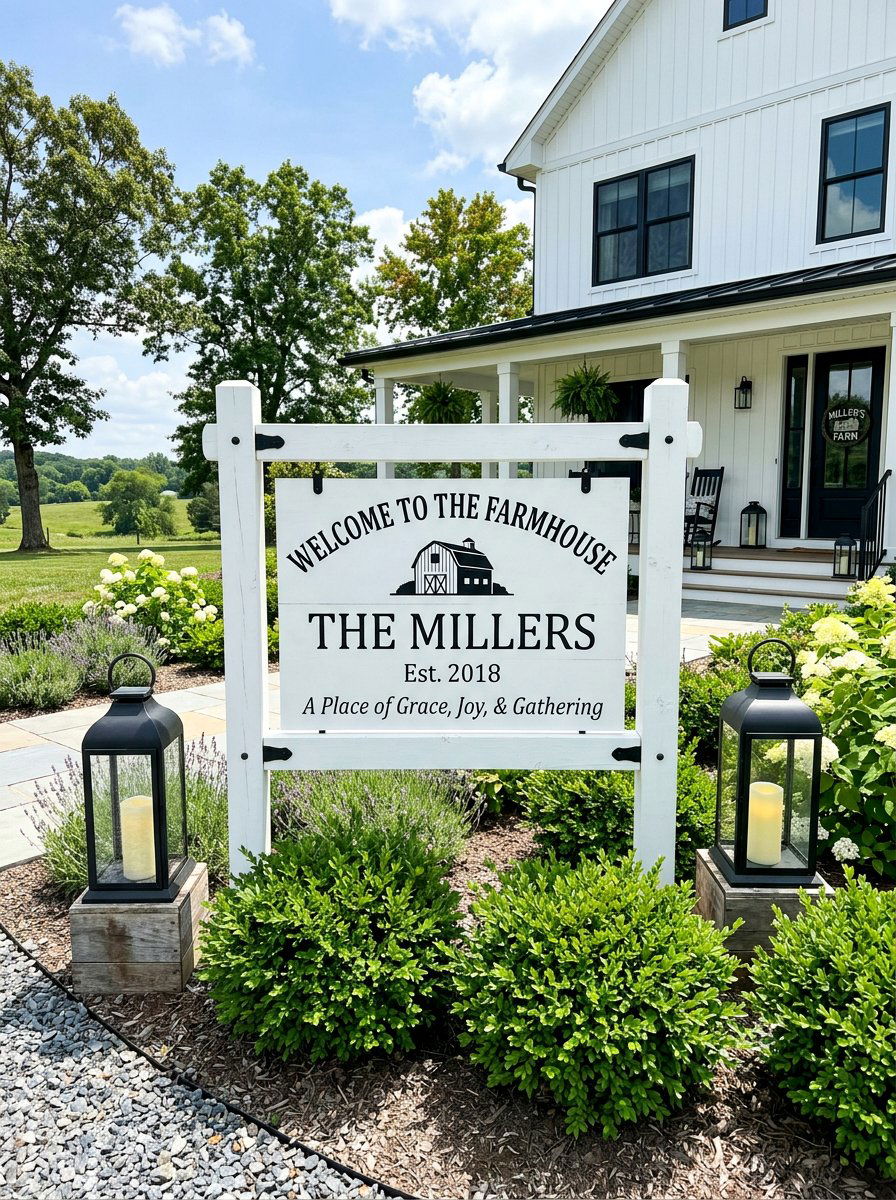 White farmhouse welcome sign - 25 Pallet Welcome Sign for Porch Ideas