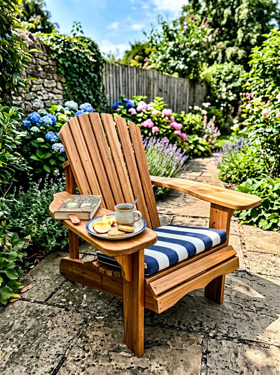 Wide Armrest Adirondack Chair - 25 Pallet Adirondack Chair Ideas