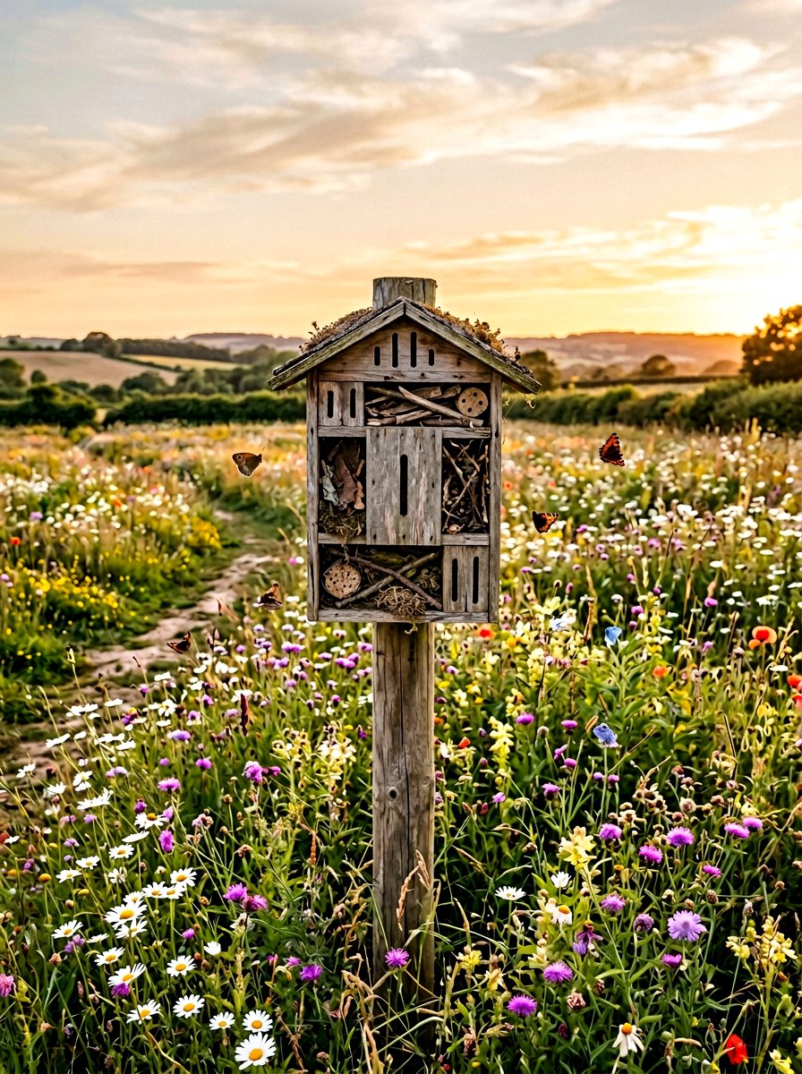 Wildflower Meadow Butterfly Box - 25 Pallet Butterfly House Ideas