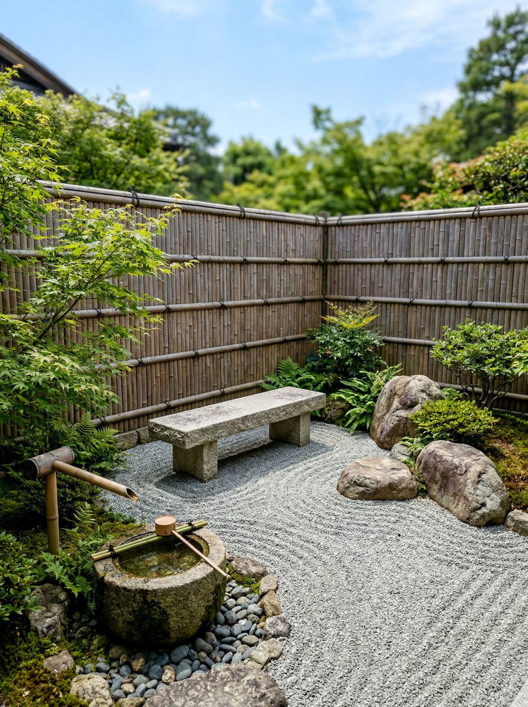 Zen Garden Corner - 25 private garden nook ideas
