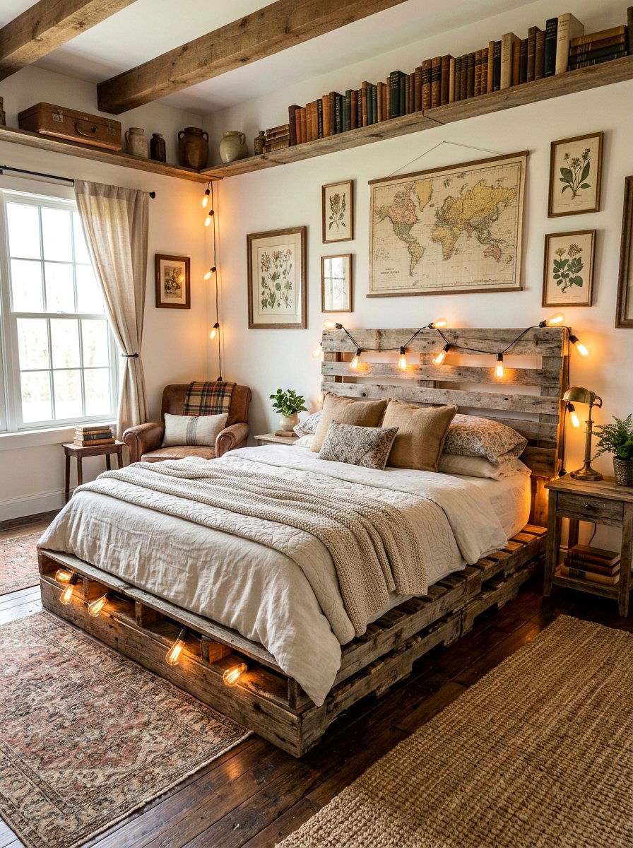 25 Pallet Bed With Lights Ideas to Brighten Any Room